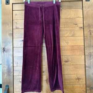 Vintage Juicy Couture Berry/Purple Velour Pants